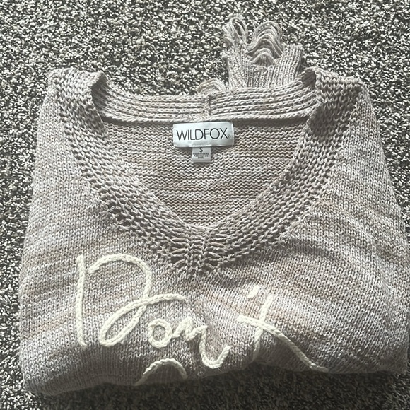 Don’t care never cared Knit Sweater - Picture 5 of 5